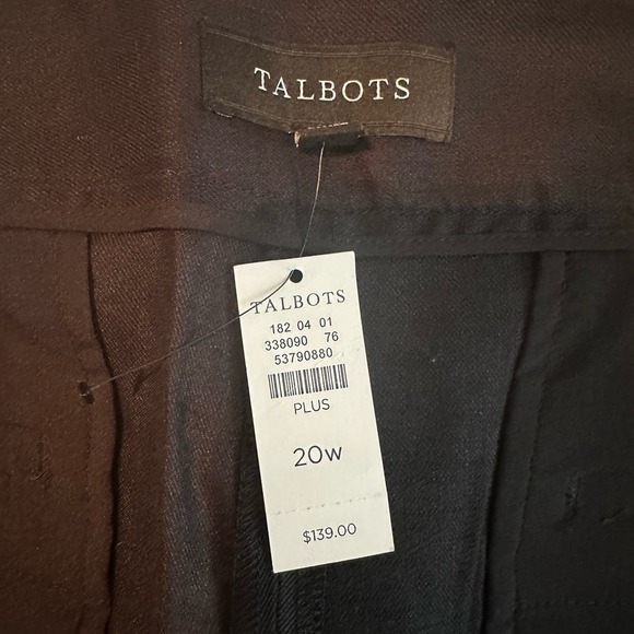 Talbots Linen Blend Black Pants Size US 20W - Picture 3 of 9